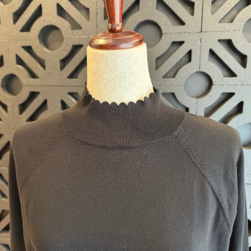 Talbots | Scallop Edge Raglan Sweater - Picture 3 of 8